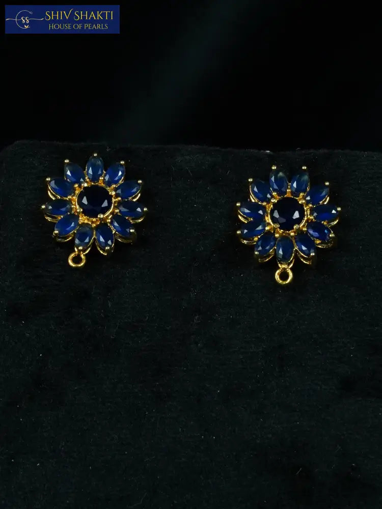 Blue Sapphire Pearl set Necklace / Mala