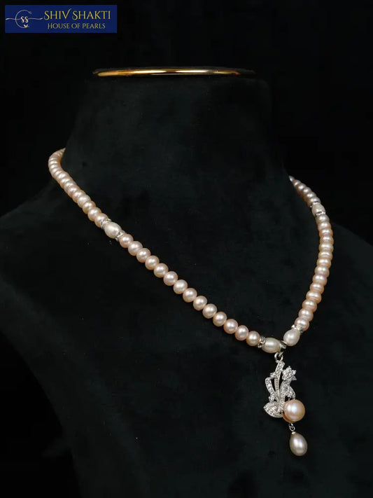 Fancy Pearl Necklace Pearl Necklace / Mala