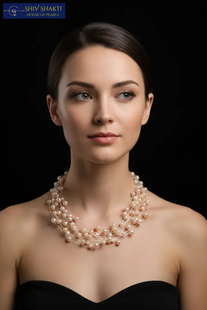 Floating Round Pearls