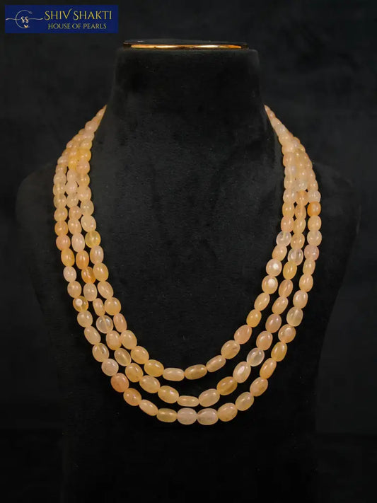 Gracious Necklace in 3 lines Gemstones