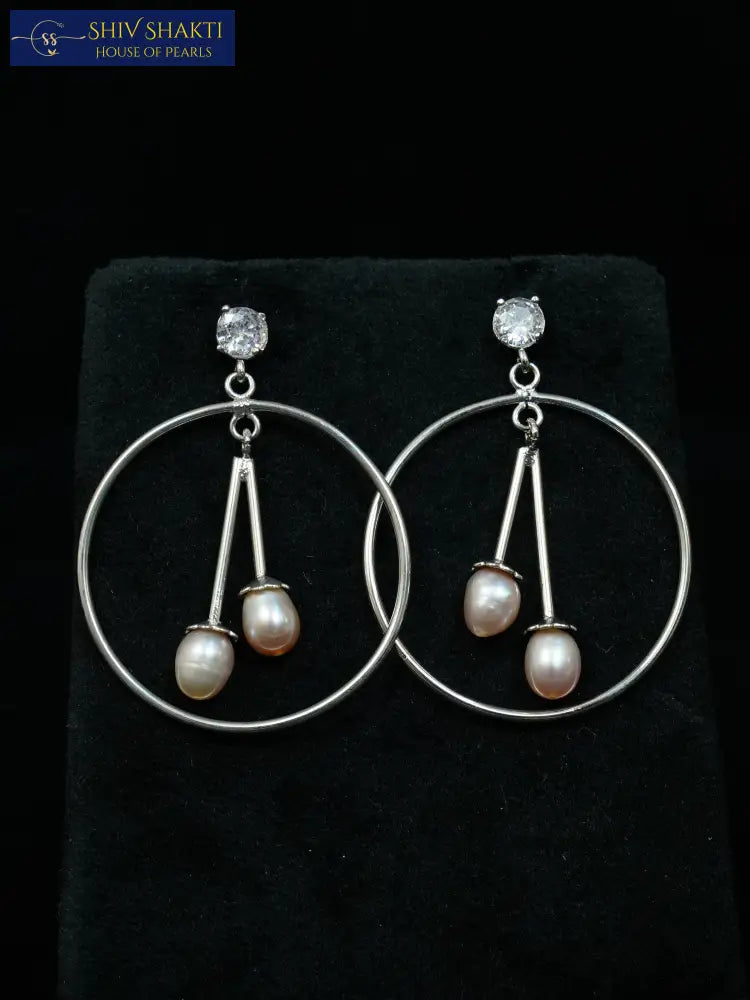 halo pearl drop Pearl Studs