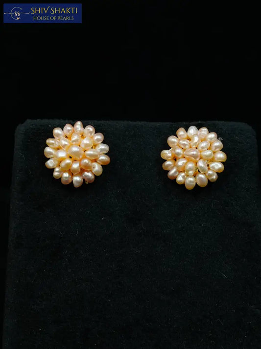 Moti Cluster Studs Pearl Studs