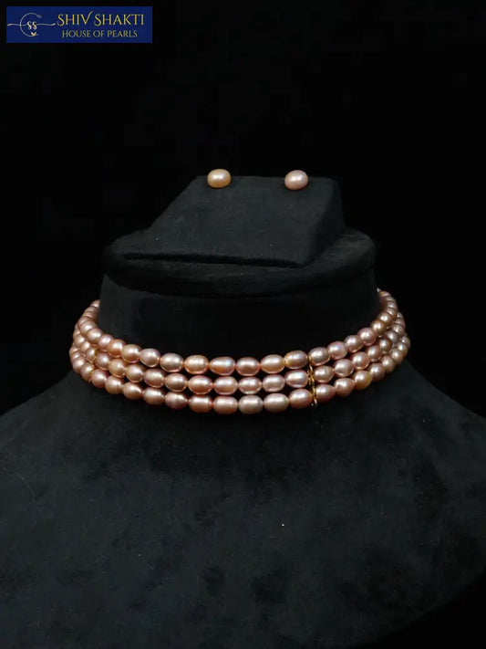 Oval Pearl Choker