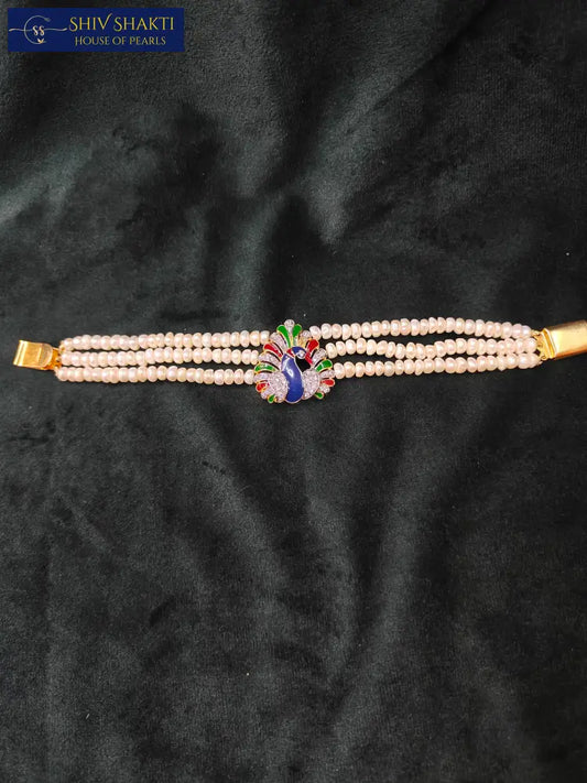 Peacock Pearl Bracelet Pearl Bangles