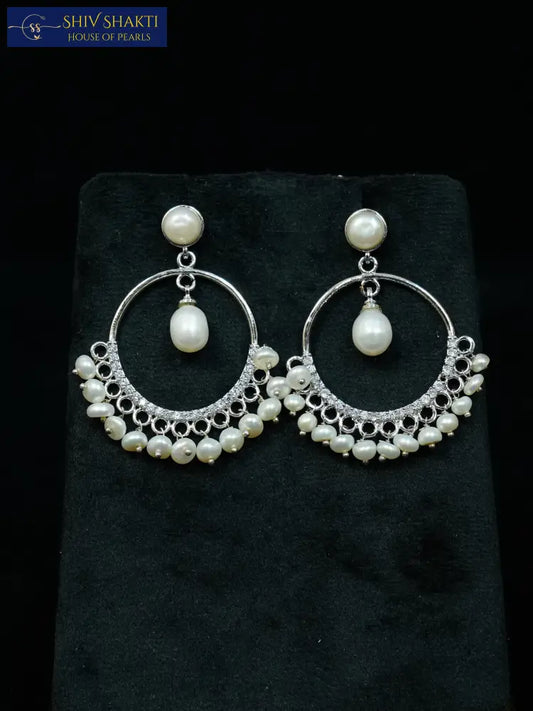 pearl drop chandbali Pearl Studs
