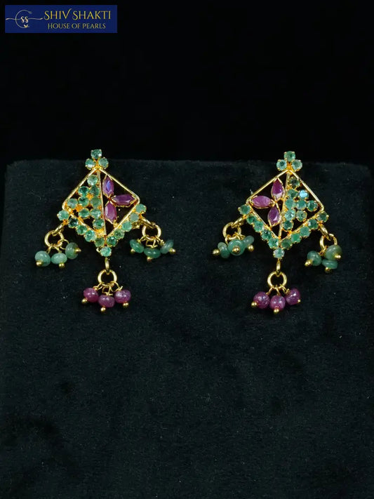 Perfect Square Pearl Pendant Pearl Necklace / Mala