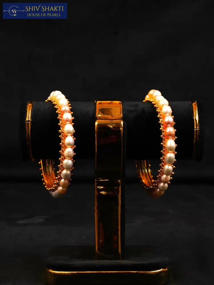 Pink and White Oval 6mm