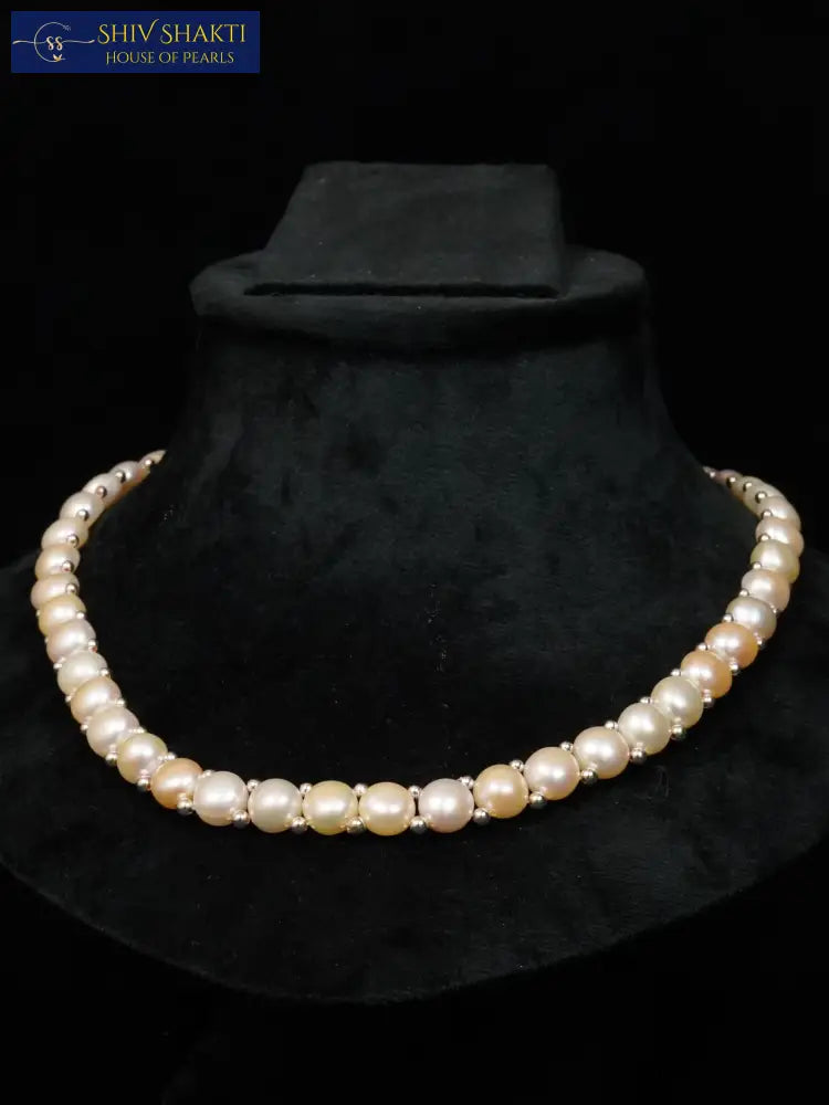 Pure Button Pearl Necklace