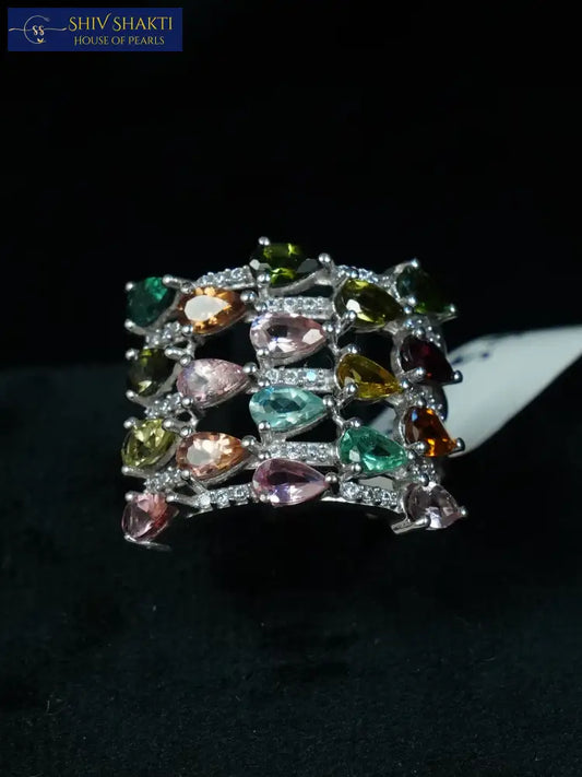 Ring With Real GemStone Silver Jewellery