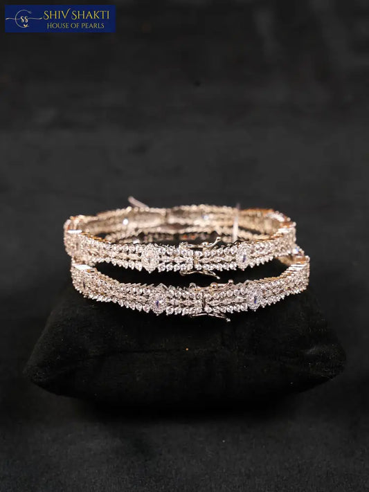 Silver Symphony Bangles