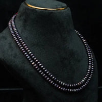 2 Line Blue Magnificent Necklace Necklace / Mala