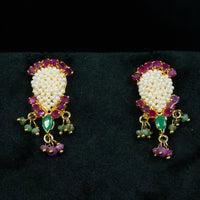 2 Line Pearl Jali Necklace Pearl Necklace / Mala