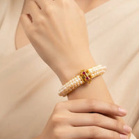 3 Line Pearl Kada
