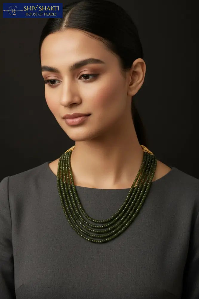 5 Line Gemstone Mala