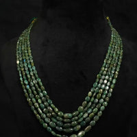 5 Lines Bold Emerald Gemstones