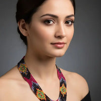 7 Lines Navratna masterpiece Gemstones