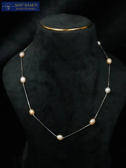 9 Pearl Mala Pure Silver