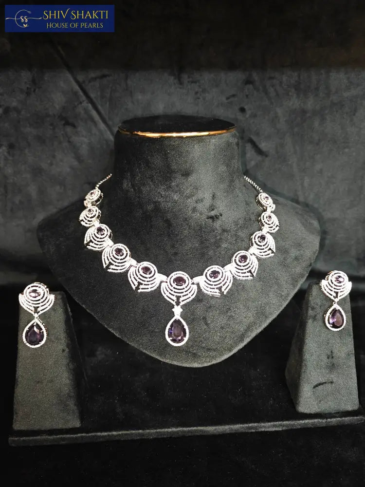 92.5 Pure Silver Necklace Set Silver Jewellery