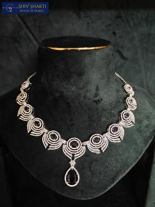 92.5 Pure Silver Necklace Set Silver Jewellery