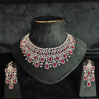 92.5 silver wedding set with Ruby Silver Jewellery