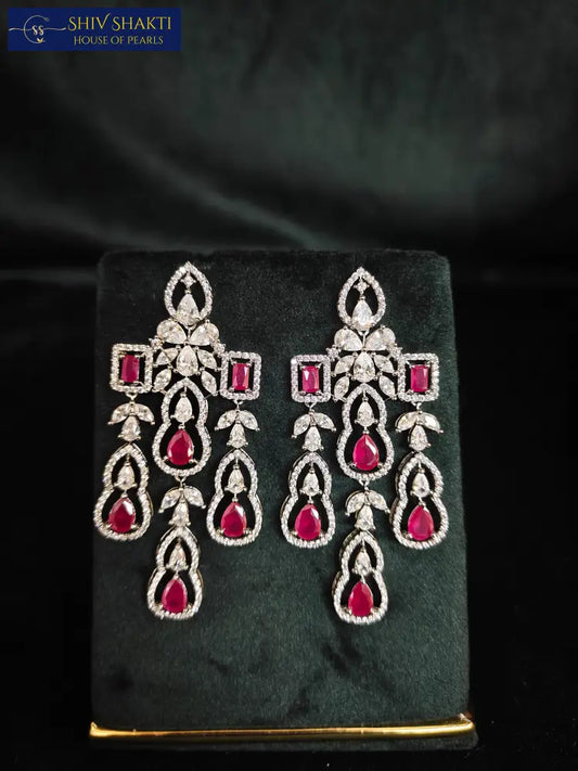92.5 silver wedding set with Ruby Silver Jewellery
