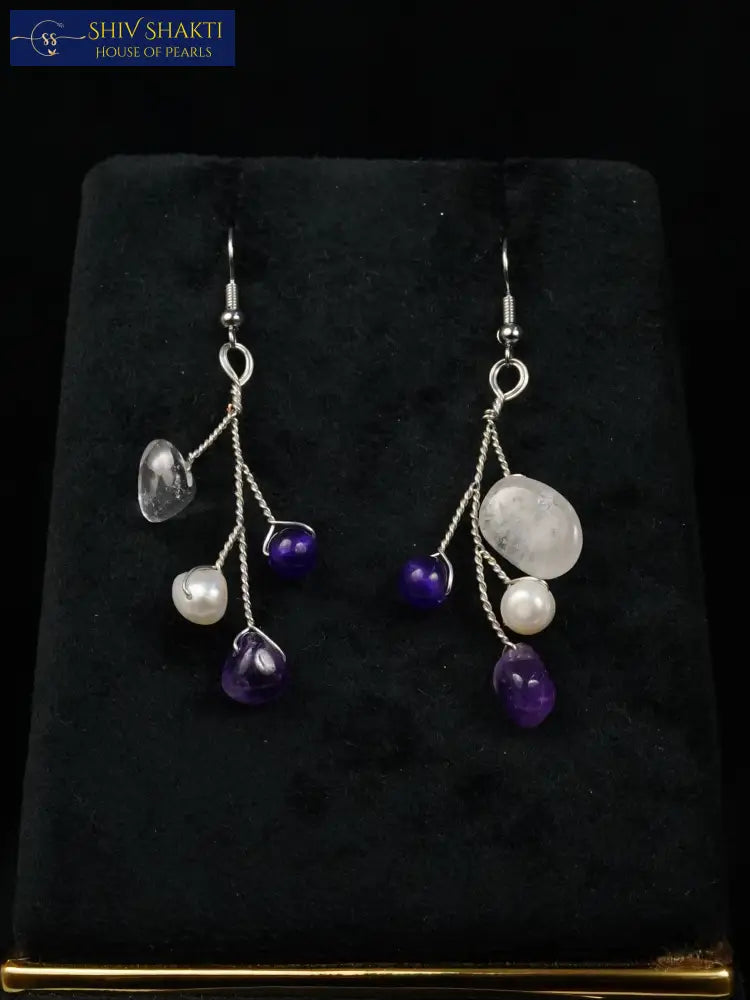 Amethyst With Pearl Necklace