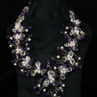 Amethyst With Pearl Necklace
