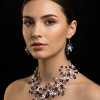 Amethyst With Pearl Necklace