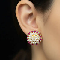 Aurora Studs Pearl Earrings