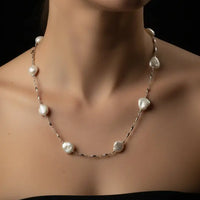 Baroque Pearl in sterling silver
