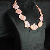 Baroque Pearl Necklace – Big Size Single Line (17 inch) Necklace / Mala