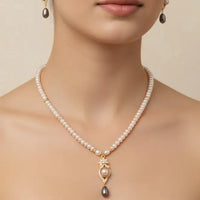 Beautiful Korean Pearl Necklace Pearl Necklace / Mala