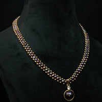 Black Chandni Pearl Elegance
