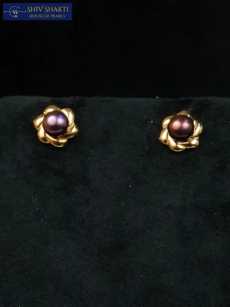 Black Pearl Set Pearl Necklace / Mala