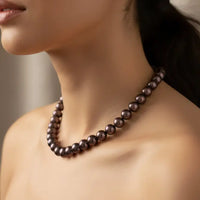 BLACK PEARL STATEMENT MALA 16-18MM / AAA Necklace / Mala