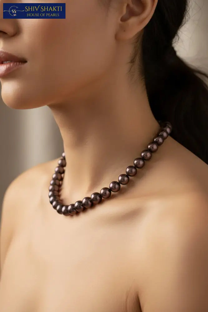 BLACK PEARL STATEMENT MALA 16-18MM / AAA Necklace / Mala
