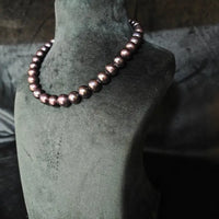 BLACK PEARL STATEMENT MALA 16-18MM / AAA Necklace / Mala