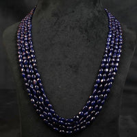 Blue Sapphire 4 Lines Gemstones