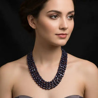 Blue Sapphire 4 Lines Gemstones