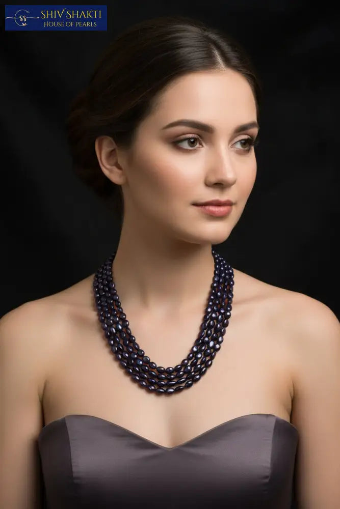 Blue Sapphire 4 Lines Gemstones