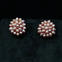 blush bloom studs Pearl Earrings