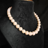 Bold Round Pearl Necklace / Mala