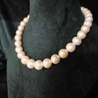 Bold Round Pearl Necklace / Mala