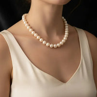 Bold Round Pearl Necklace / Mala