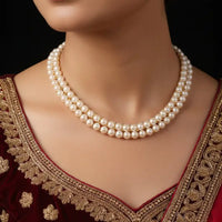 Button Choker Elegance Necklace / Mala