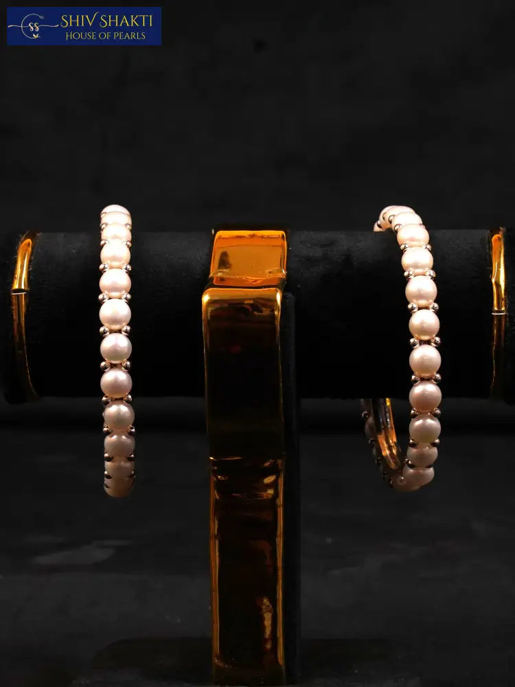 Button Pearl Bangle