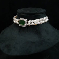 Button Pearl Necklace