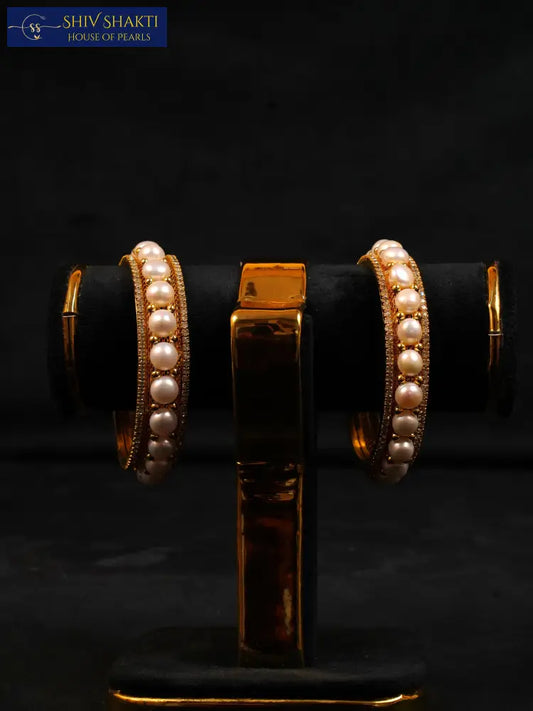 Button Pearl With CZ