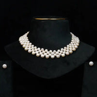 Celeste Button Pearl Necklace
