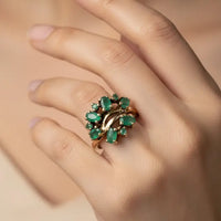 Class with Emerald Ring Silver Jewellery